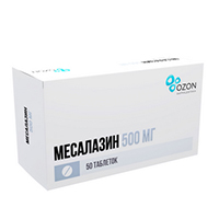 МЕСАЛАЗИН таб п/об 500мг 50 шт.