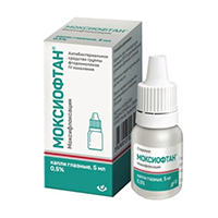 МОКСИОФТАН капли гл. (фл-кап.) 0.5% - 5мл 1 шт.