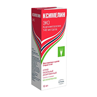 КСИМЕЛИН ЭКО спрей назал. (фл.) 0.1% - 10мл 1 шт. Ментол