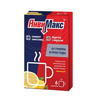 АНВИМАКС пор д/р-ра орал. (пак.) 5г 6 шт. Малиновый