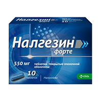 НАЛГЕЗИН форте таб п/об 550мг 10 шт.