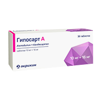 ГИПОСАРТ А таб 10мг+16мг n30