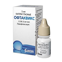 ОФТАКВИКС капли гл. (фл.) 0.5% - 5мл 1 шт.