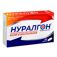 НУРАЛГОН таб п/об 400мг+325мг 20 шт.