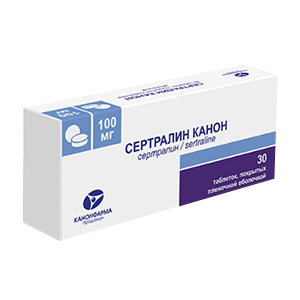 СЕРТРАЛИН таб п/об 100мг n30