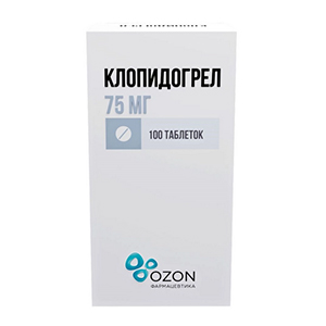 КЛОПИДОГРЕЛ таб п/об 75мг 90 шт.