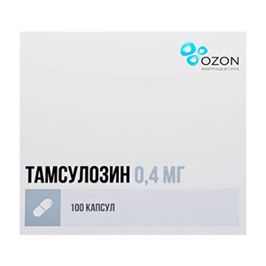 ТАМСУЛОЗИН капс. 0.4мг 100 шт.