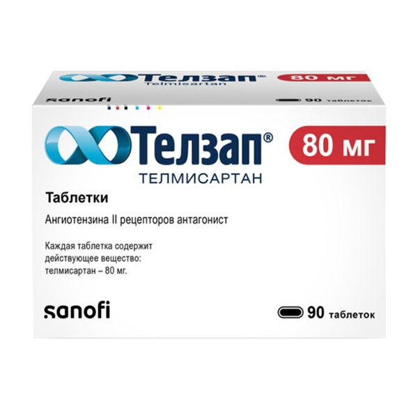 ТЕЛЗАП таб п/об 80мг 90 шт.