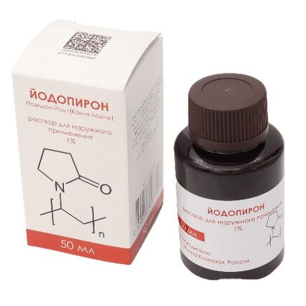ЙОДОПИРОН р-р (фл.) 1% 50мл 1 шт.