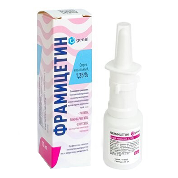 ФРАМИЦЕТИН спрей назал. (фл.) 1.25% 15мл