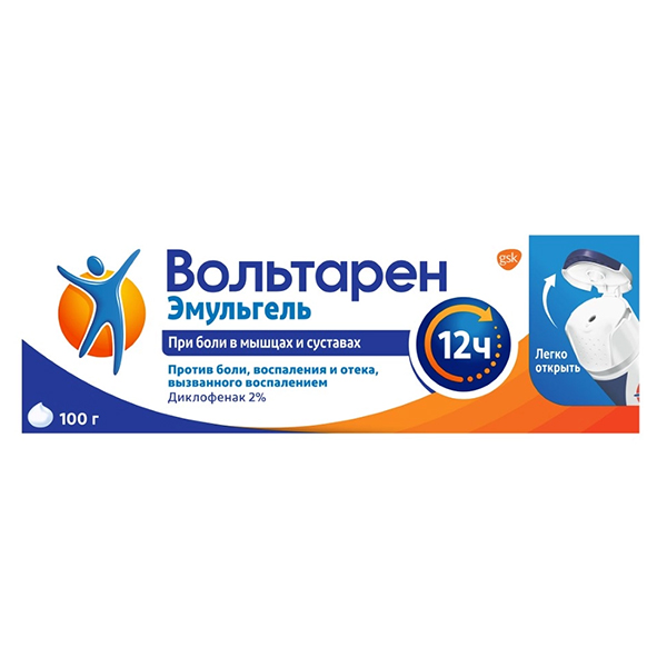 ВОЛЬТАРЕН эмульгель (туба) 2% - 100г 1 шт.