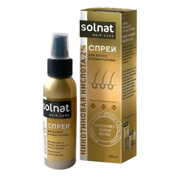 НИКОТИНОВАЯ КИСЛОТА ДЛЯ ВОЛОС спрей д/волос 2% 100мл