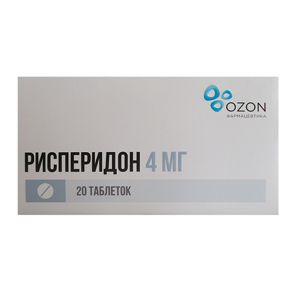 РИСПЕРИДОН таб п/об 4мг 20 шт.