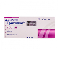 ТРИХОПОЛ таб 250мг 20 шт.