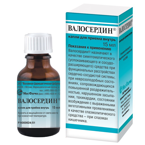 ВАЛОСЕРДИН капли орал. (фл-кап.) 25мл