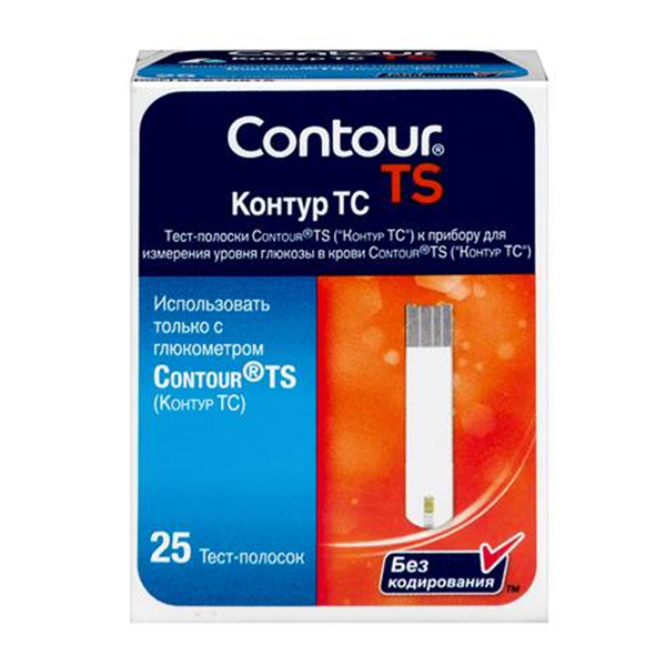 ТЕСТ ПОЛОСКИ К ГЛЮКОМЕТРУ Контур ТС (Contour TS) 50 шт.