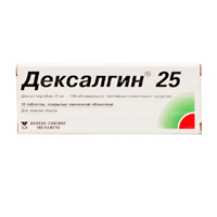Дексалгин 25 таб. п/пл. об. 25мг №10