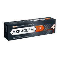 АКРИДЕРМ ГК мазь (туба) 15г