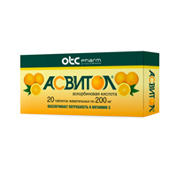 АСВИТОЛ таб жев. 200мг 20 шт.