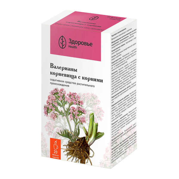 Валерианы корневища с корнями пак.-фильтр 1,5г №20