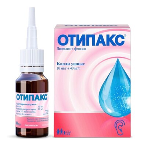ОТИПАКС капли ушн. (фл.) 15мл 1 шт.