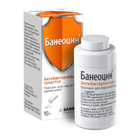 БАНЕОЦИН пор. наружн. (фл.) 10г