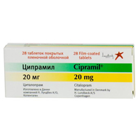 ЦИПРАМИЛ таб п/об 20мг 28 шт.