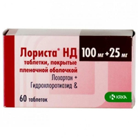 ЛОРИСТА НД таб п/об 100мг+25мг 30 шт.