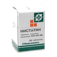 НИСТАТИН таб п/об 250тыс.ЕД 20 шт.