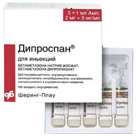 ДИПРОСПАН сусп. д/ин. (амп.) 1мл 5 шт.