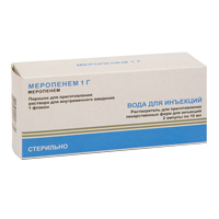 МЕРОПЕНЕМ пор. д/ин. (фл.) 1г 1 шт.