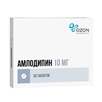 АМЛОДИПИН таб 10мг 30 шт.