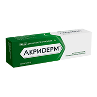 Акридерм ГК туба(мазь д/наружн. прим.) 0,05%+0,1%+1% 15г №1