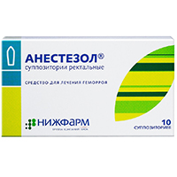 АНЕСТЕЗОЛ супп. рект. n10
