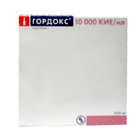 ГОРДОКС р-р д/ин. (амп.) 10тысКИЕ/мл - 10мл 5 шт.