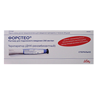 ФОРСТЕО р-р д/ин. (картридж) 250мкг/мл - 2.4мл 1 шт.