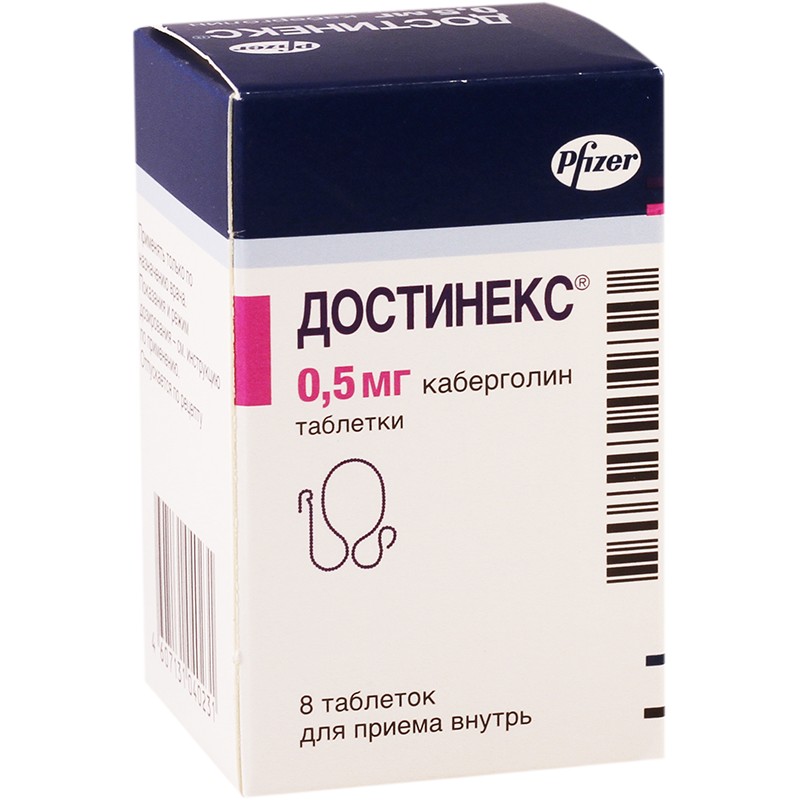 Достинекс 0,5 № 8 табл