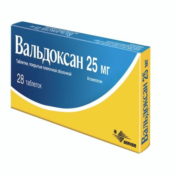 Вальдоксан таб. 25мг №28
