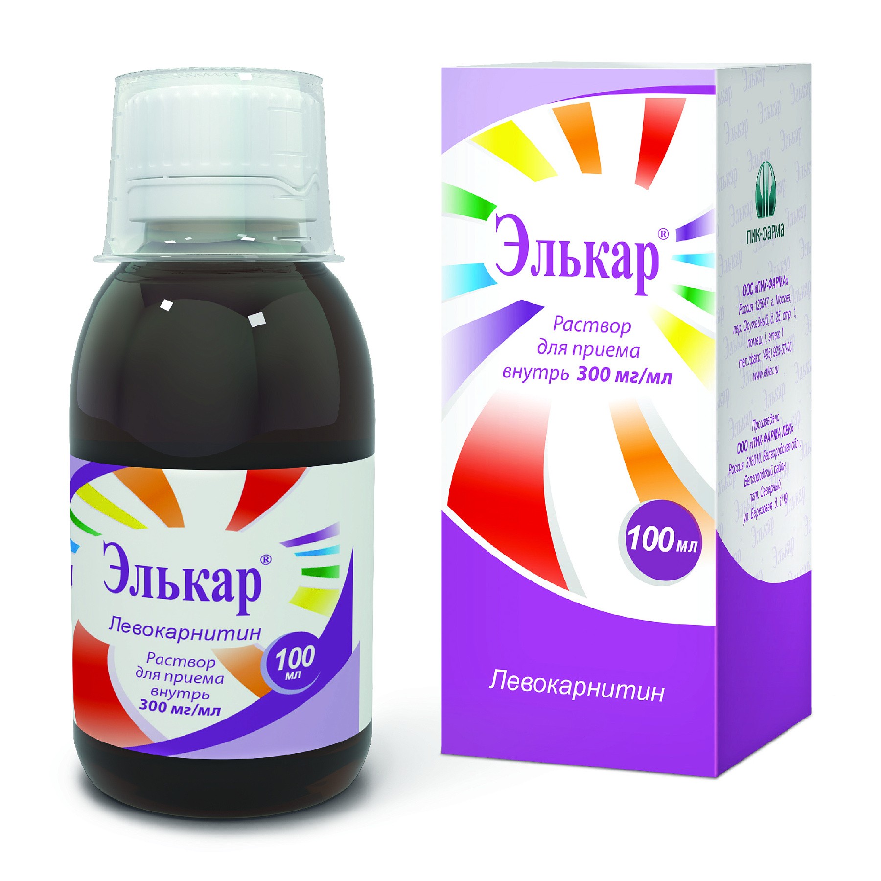 Элькар 300мг/мл 100мл р-р