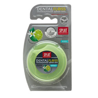 Зубная нить СПЛАТ PROFESSIONAL DENTAL FLOSS тонкая мятная с волокнами серебра 30м