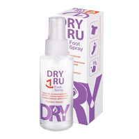 Средство ДРАЙ РУ Foot Spray от потоотделения д/ног с пролонг. антимикроб. действием