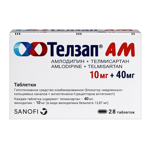 ТЕЛЗАП АМ таб 10мг+40мг 28 шт.